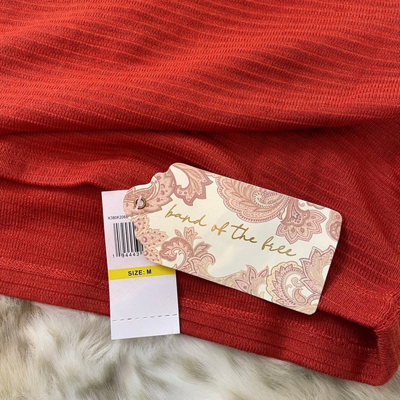 Band Of The Free Alize Rust Long Sleeve Crop Top - Picture 7 of 9